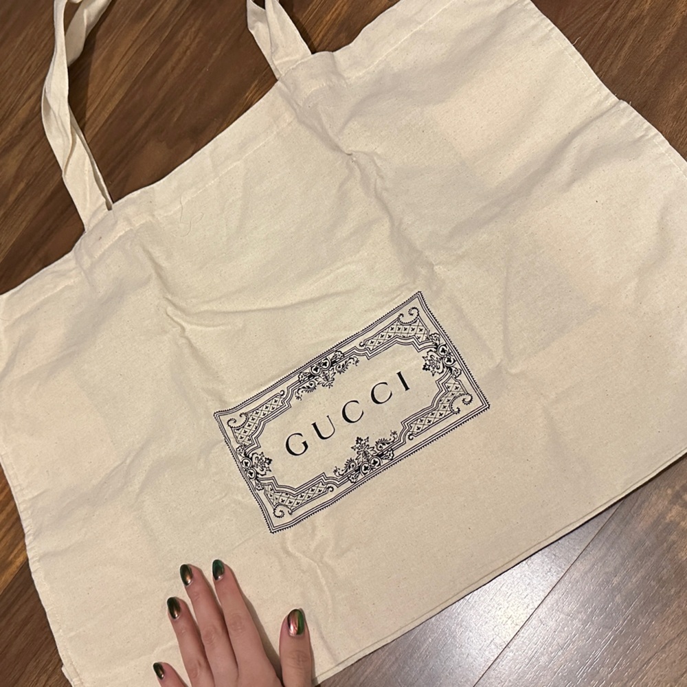 Gucci Ivory Canvas Tote